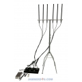 Anti-Drone UAV RC Jammer 203-215W 8 bands up to 1500m